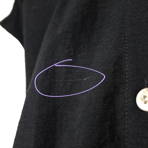 Old Navy Womens Short Sleeve Black Cutout Twist Front Shirt Dress Size 3X NWT - Picture 8 of 8